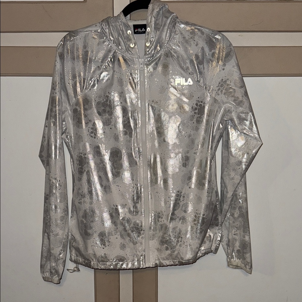 Fila Women's Shimmering Silver Utility Jacket